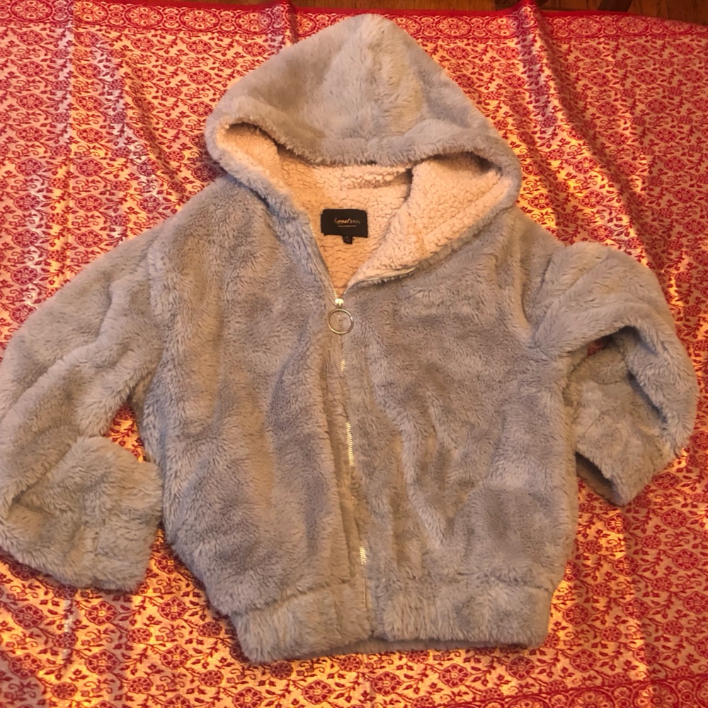 Baby Blue Woman’s Jacket Coat size Medium Brand Sweet Rain
